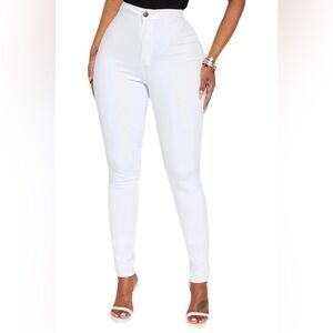 Fashion Nova White Skinny Jeans